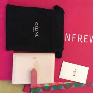 Céline Pink Compact Wallet